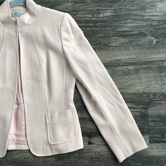 Tahari Light Pink Women's Blazer Jacket - Picture 3 of 7